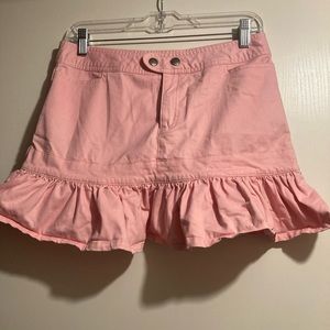 Guess jeans pink ruffle skirt